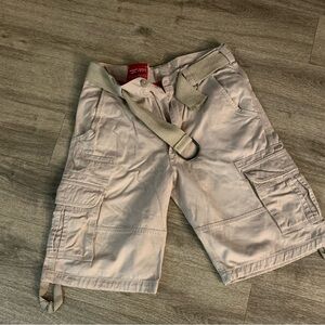 Jordan Craig Beige Cargo Shorts with Belt